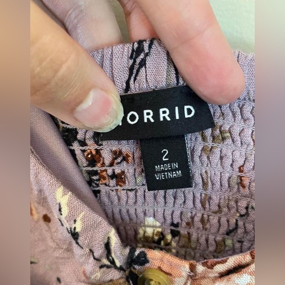 2X Torrif Purple Floral Dress - Picture 4 of 4